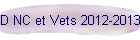 D NC et Vets 2012-2013