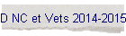 D NC et Vets 2014-2015